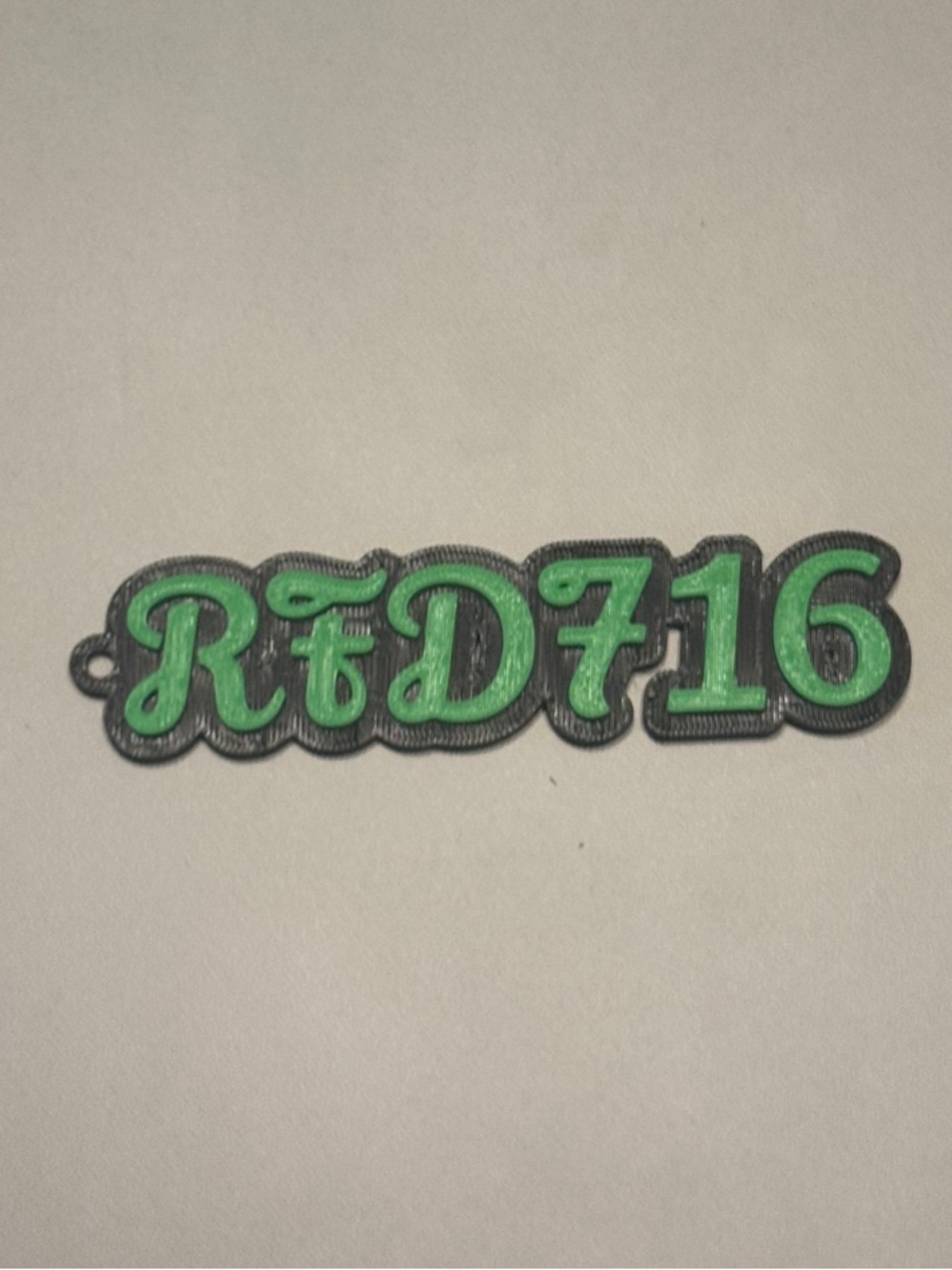 Posh name keychain 3D printed custom